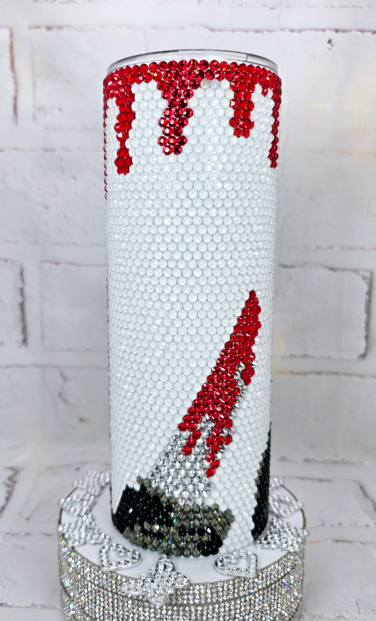 10560 Ghost Face 20oz Rhinestone Tumbler