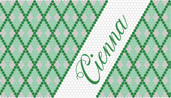 5013 Personalised Lucky Diamond Green