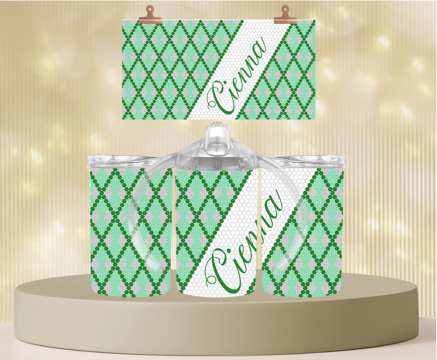5013 Personalised Lucky Diamond Green