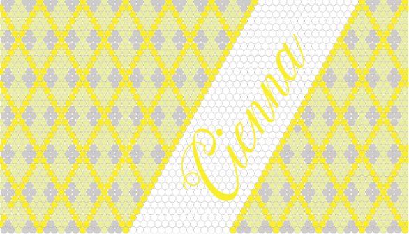 5015 Personalised Lucky Diamond Yellow