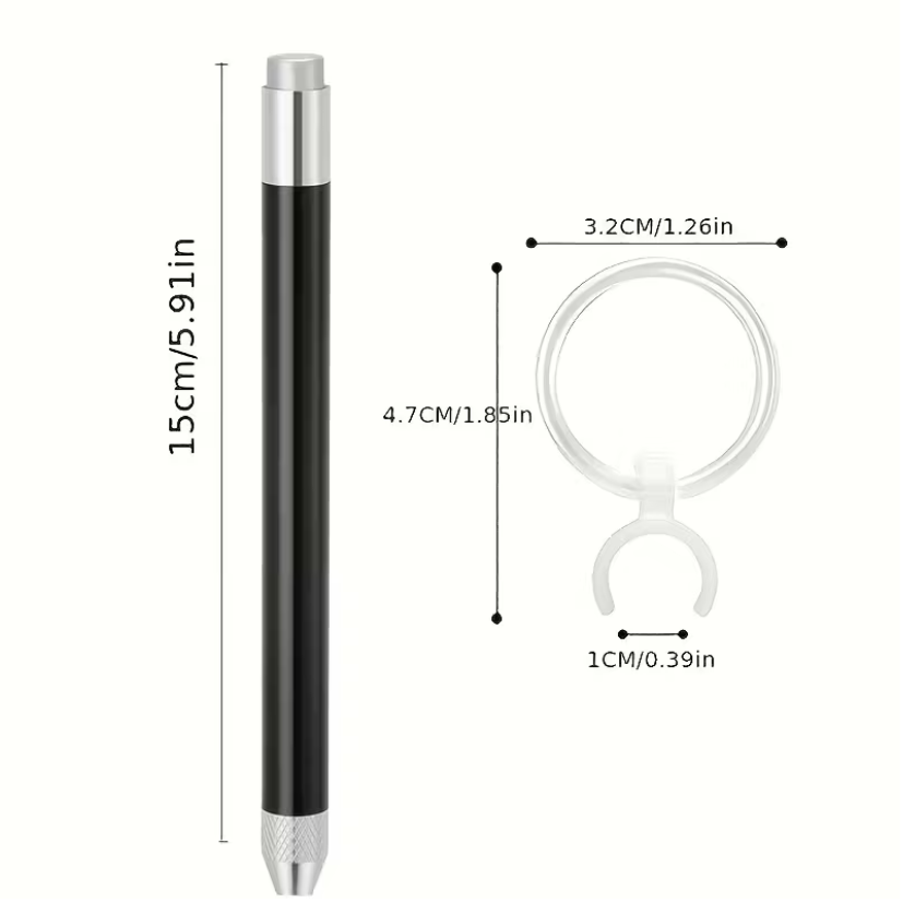 Rhinestone Wax Pen with Magnifying Glass Attachment