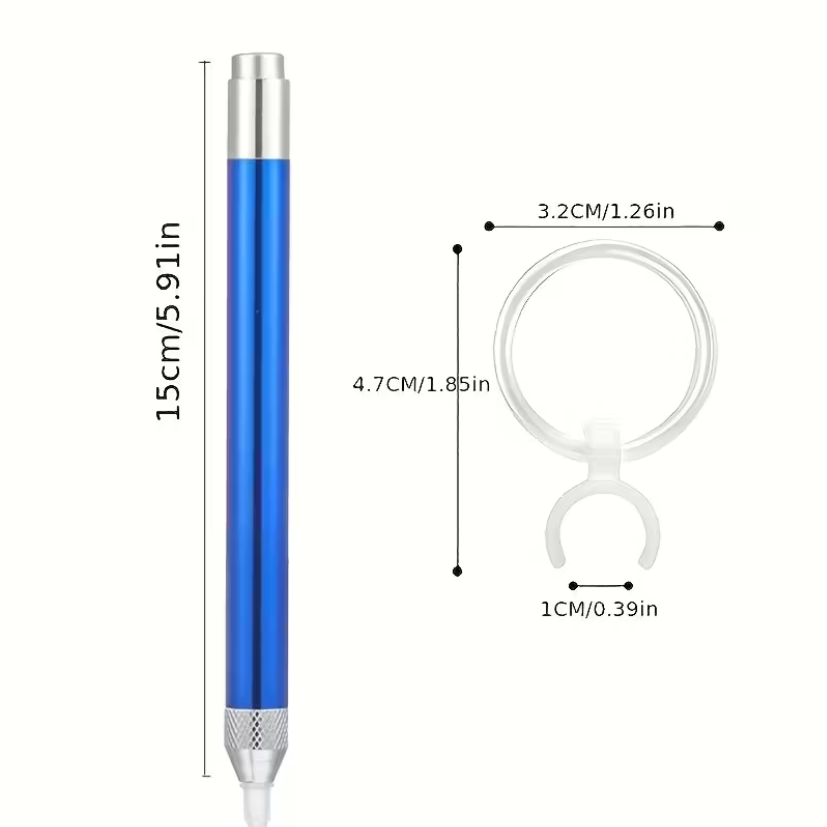 Rhinestone Wax Pen with Magnifying Glass Attachment