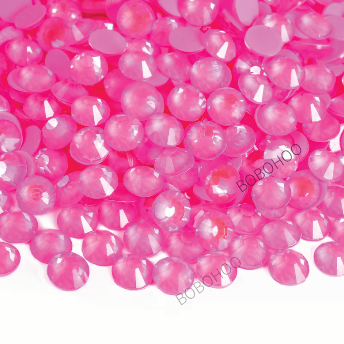 Glass Rhinestones Flat Back Non Hotfix SS16 Colour P107 Lt Pink Luminous, 4 Pack Sizes Available