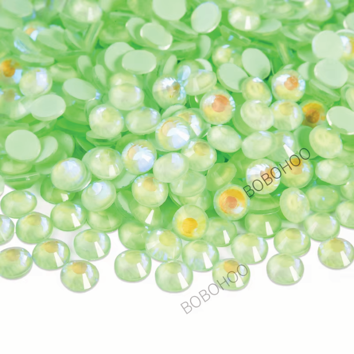 Glass Rhinestones Flat Back Non Hotfix SS16 Colour P111 Lt Peridot Luminous, 4 Pack Sizes Available