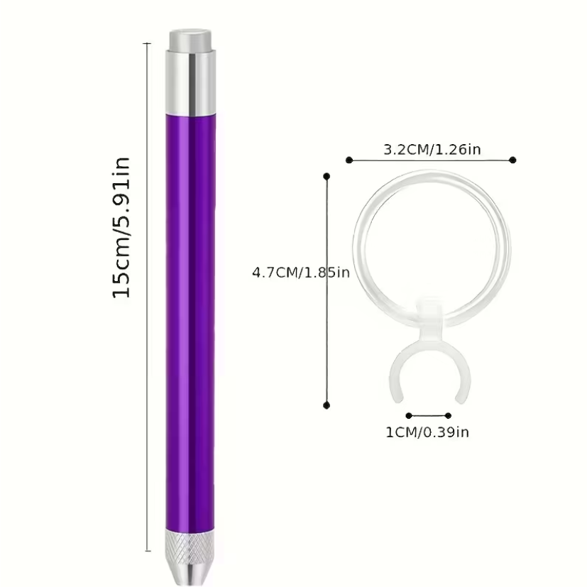 Rhinestone Wax Pen with Magnifying Glass Attachment