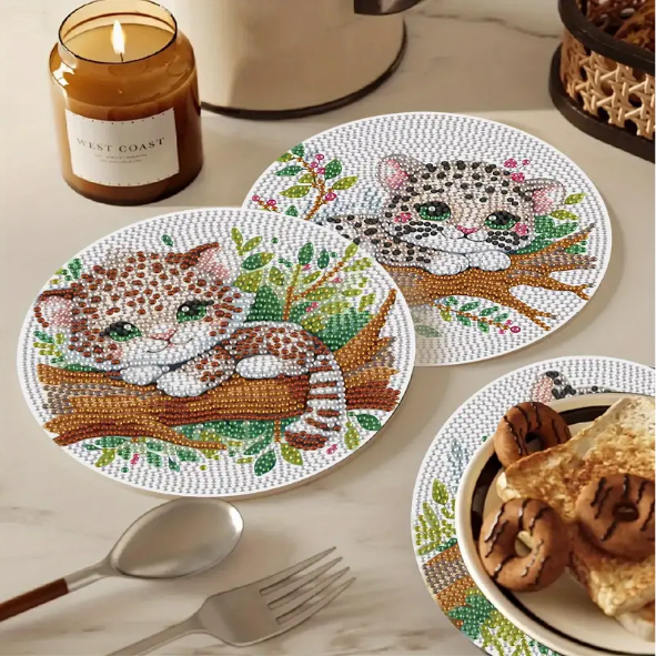 Set 8 Place Mat Kit 3 Cute Animal Design