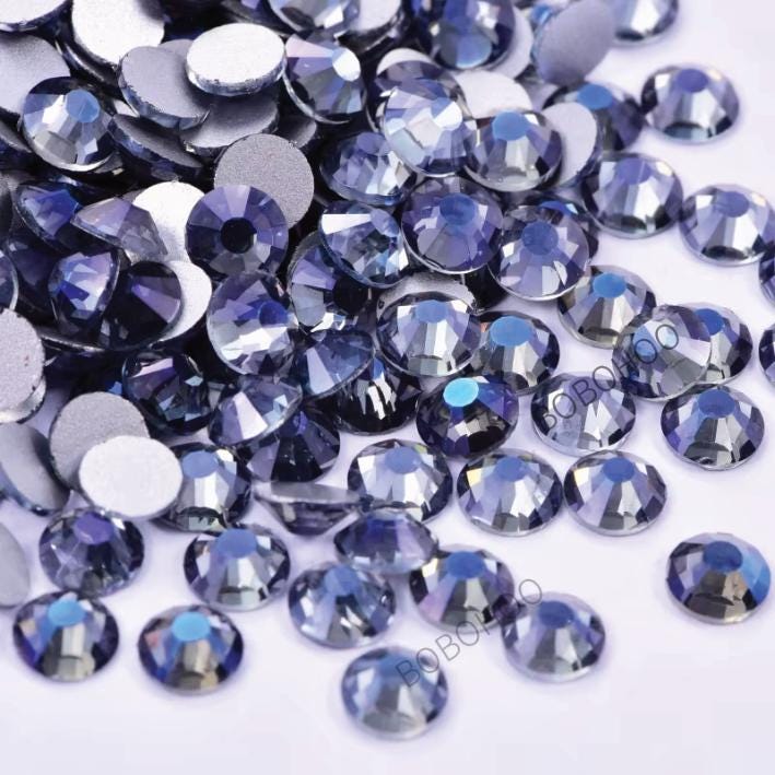Glass Rhinestones Flat Back Non Hotfix SS16 Colour P81 Purple Ghost, 4 Pack Sizes Available