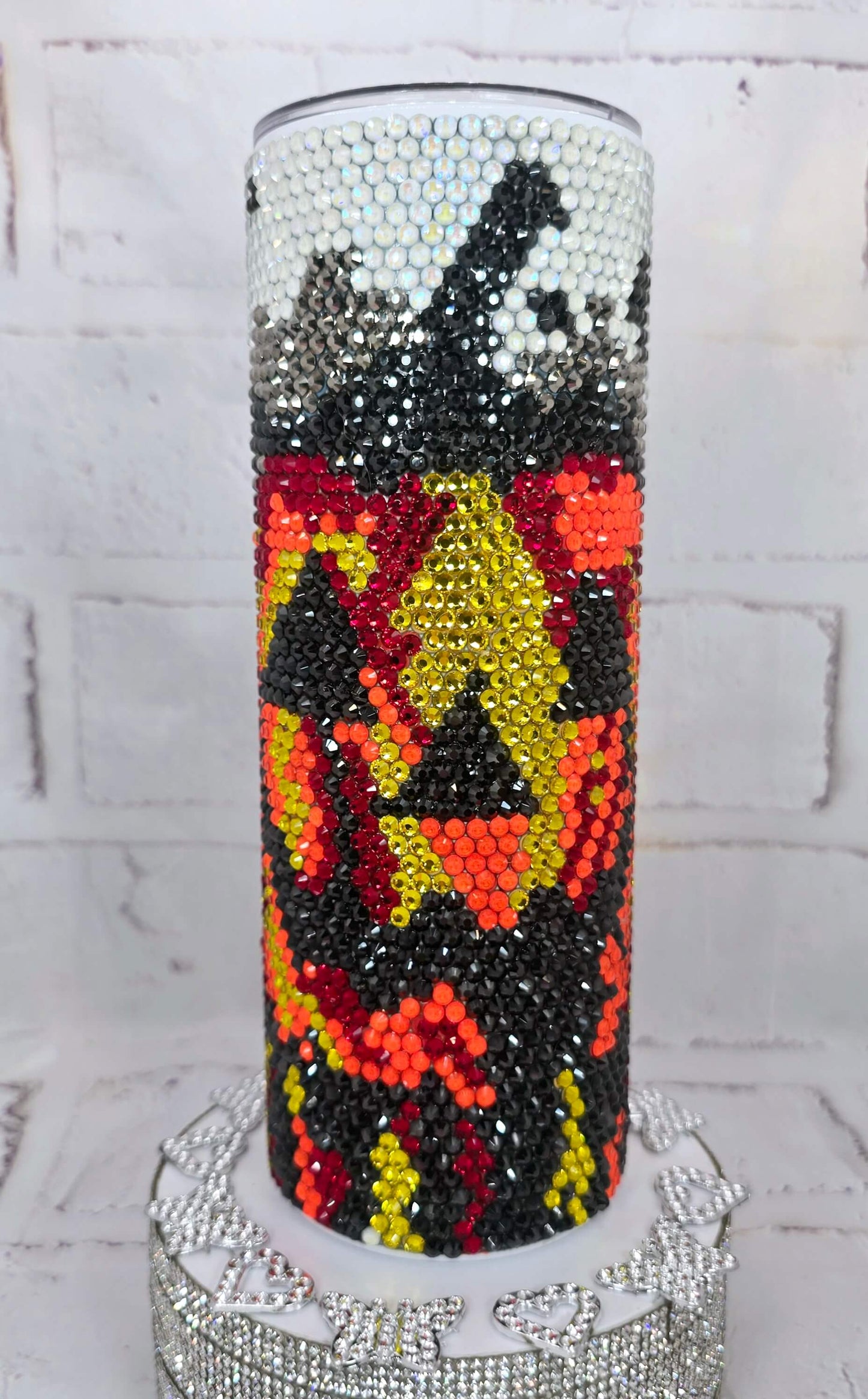1008 Pumpkin 20oz Rhinestone Tumbler