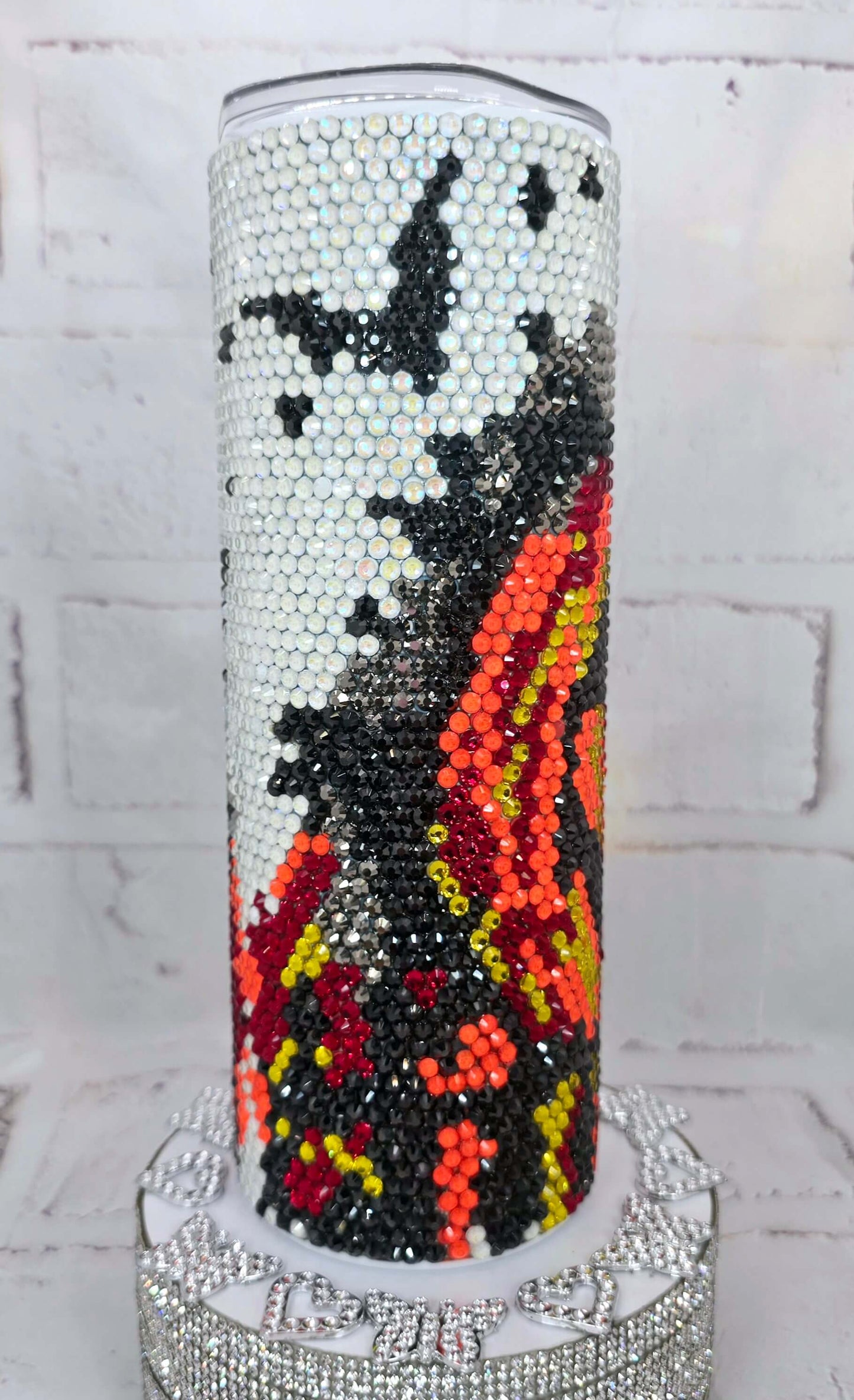 1008 Pumpkin 20oz Rhinestone Tumbler