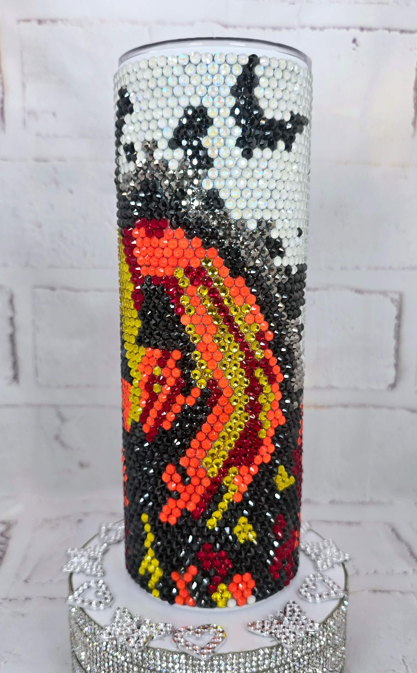 1008 Pumpkin 20oz Rhinestone Tumbler