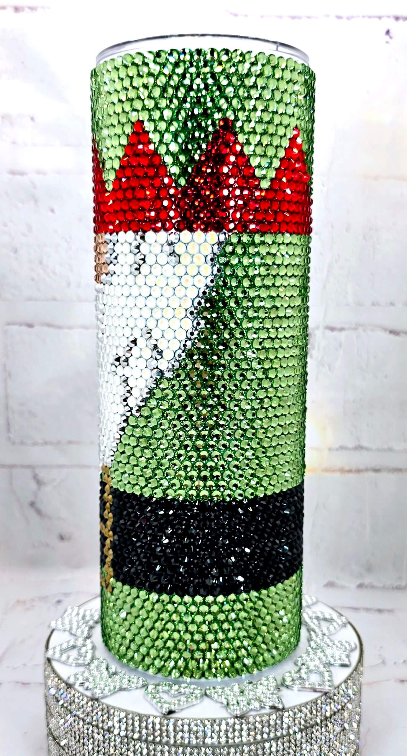 1011 Christmas Elf 20oz Rhinestone Tumbler