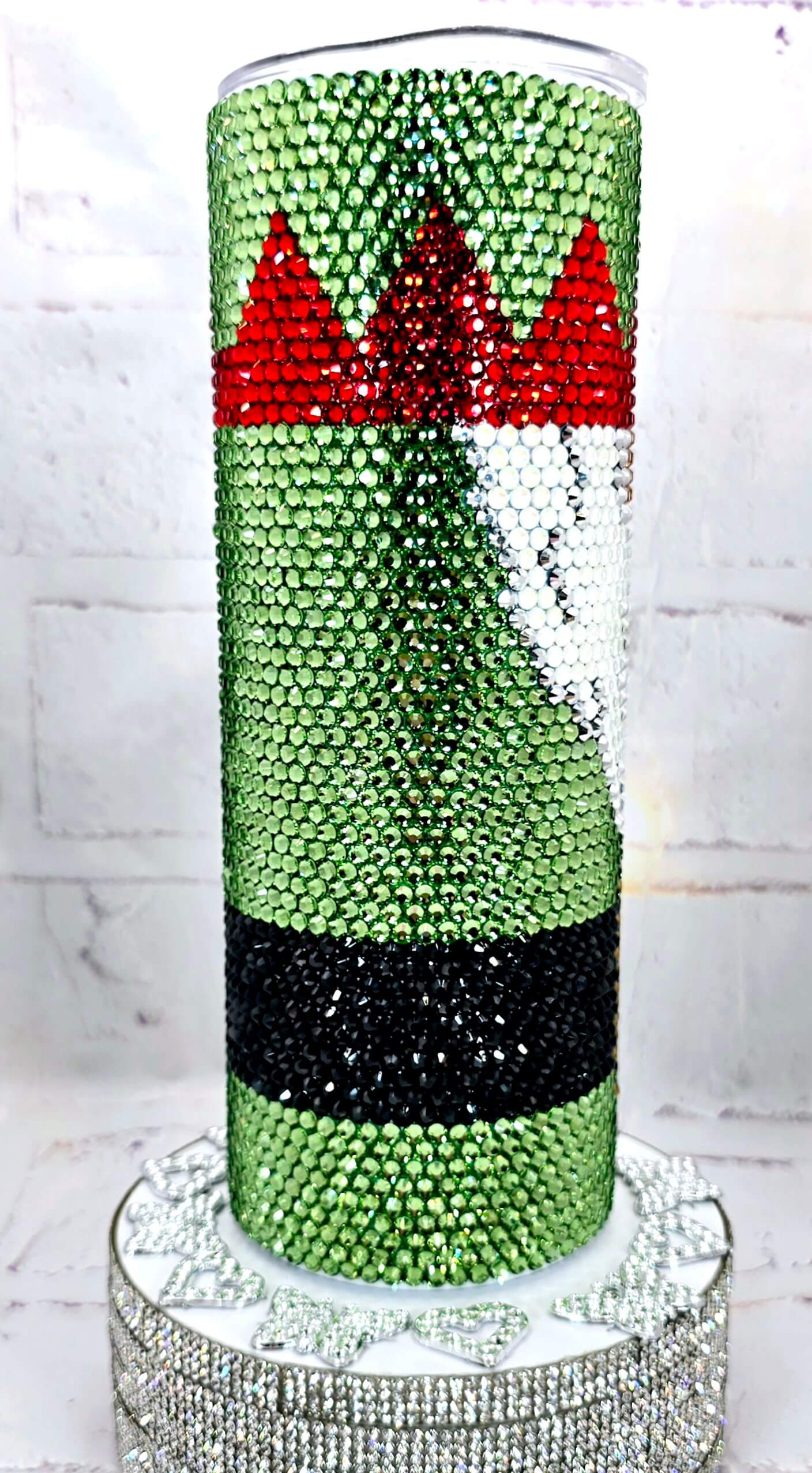 1011 Christmas Elf 20oz Rhinestone Tumbler