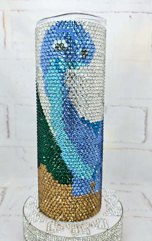 1046 Betty The Brontosaurus  20oz Rhinestone Tumble