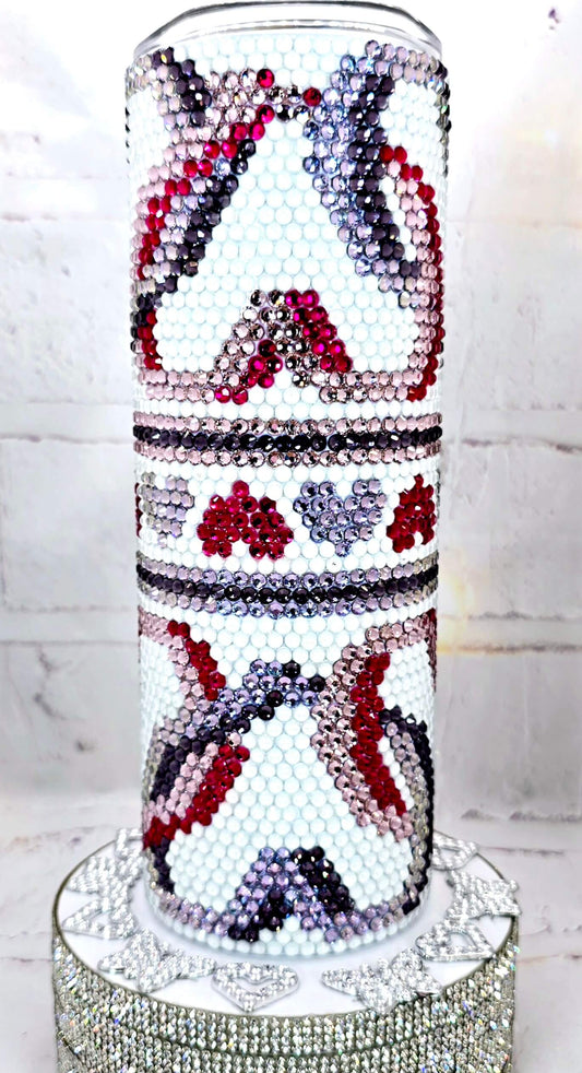 1051 Hearts Entwined 20oz Rhinestone Tumble