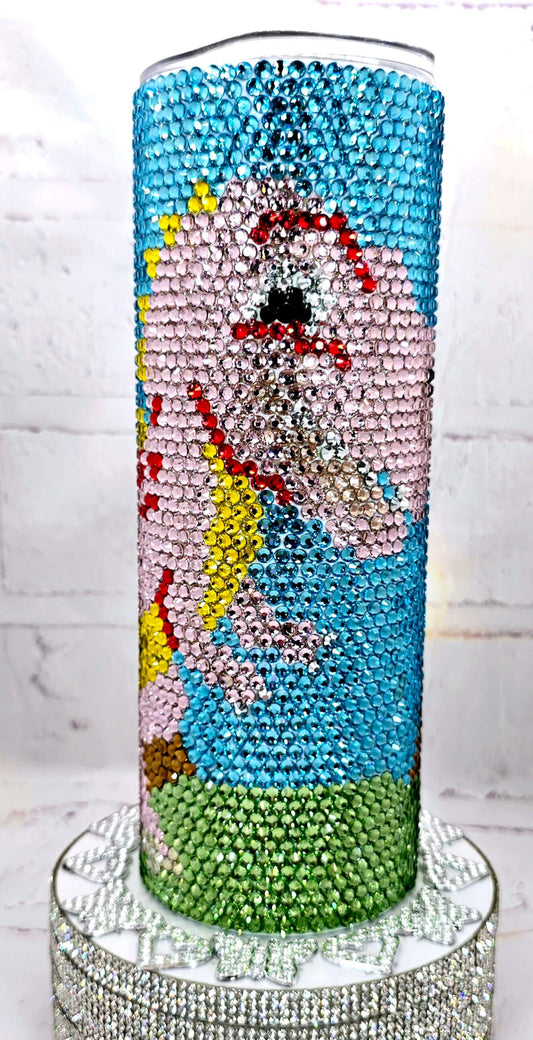 1057 T Rex 20oz Rhinestone Tumbler