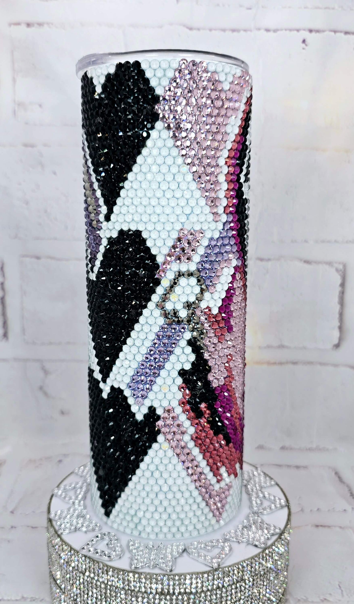 10570 Ghost Hearts 20oz Rhinestone Tumbler