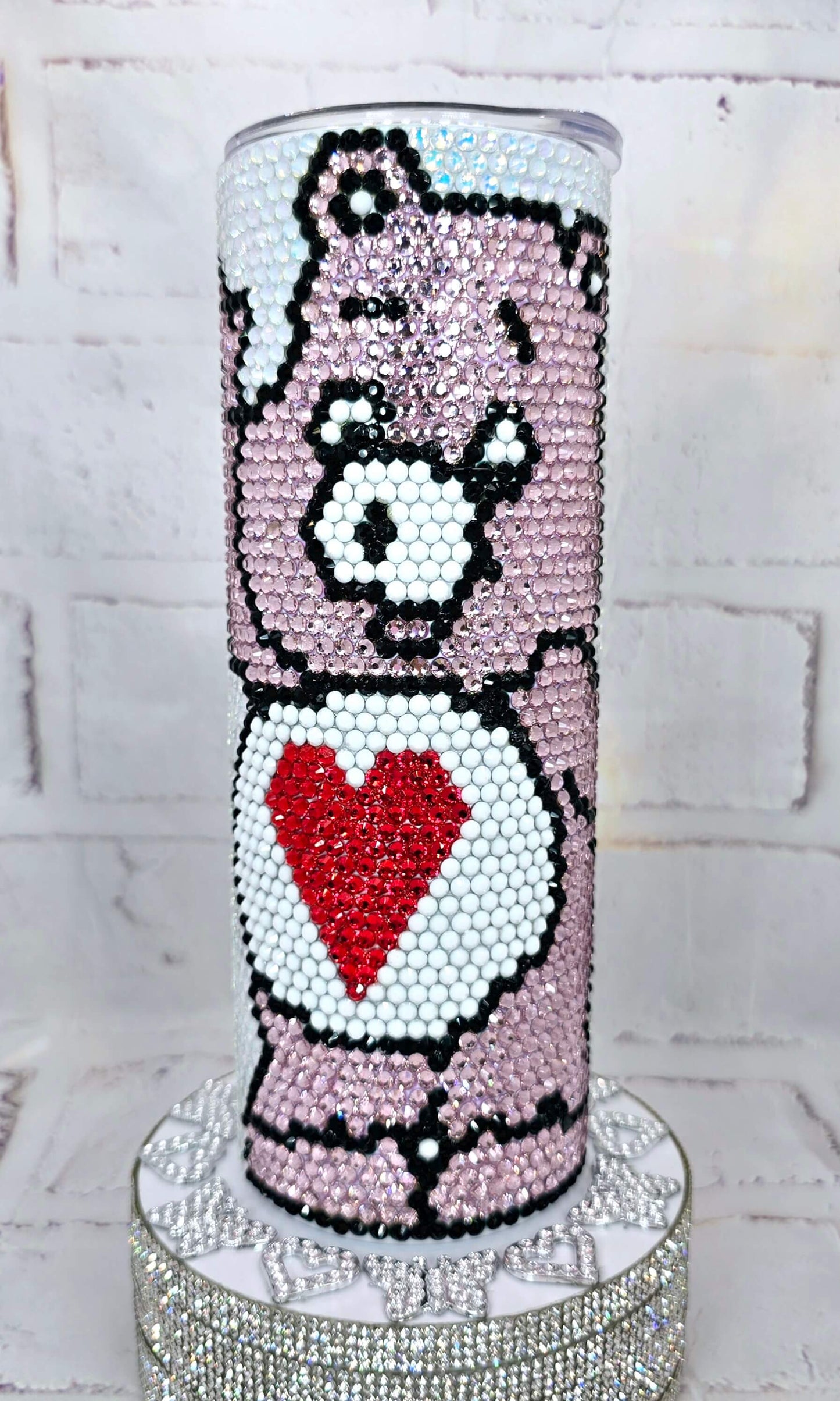 1083 Mum Bear 20oz Rhinestone Tumbler