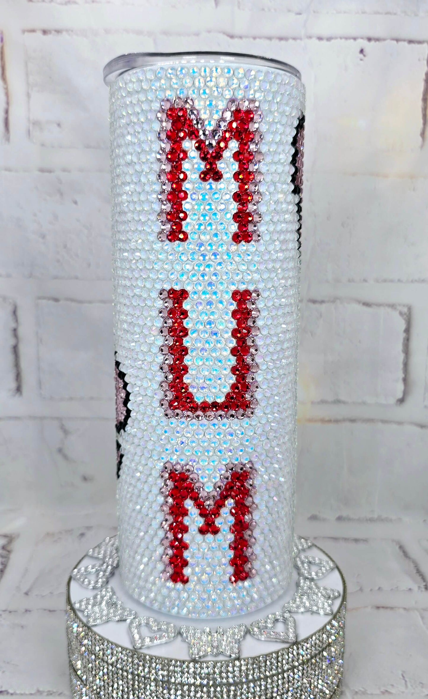 1083 Mum Bear 20oz Rhinestone Tumbler