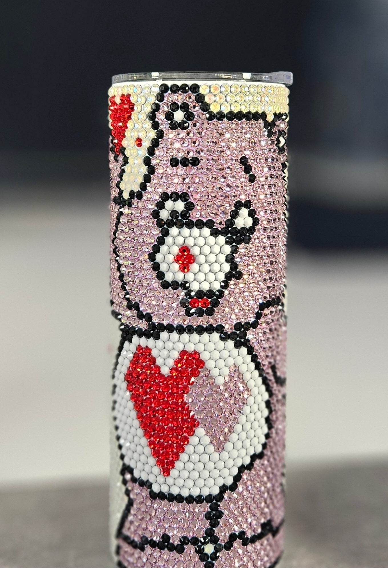 1079 LV Bear 20oz Rhinestone Tumbler