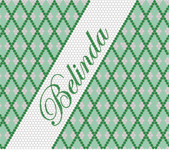 1093 Personalised Lucky Diamond Green