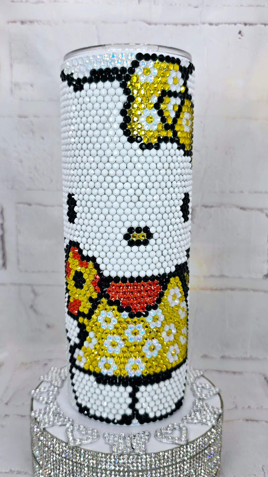 1100 HK Sunflower 20oz Rhinestone Tumbler