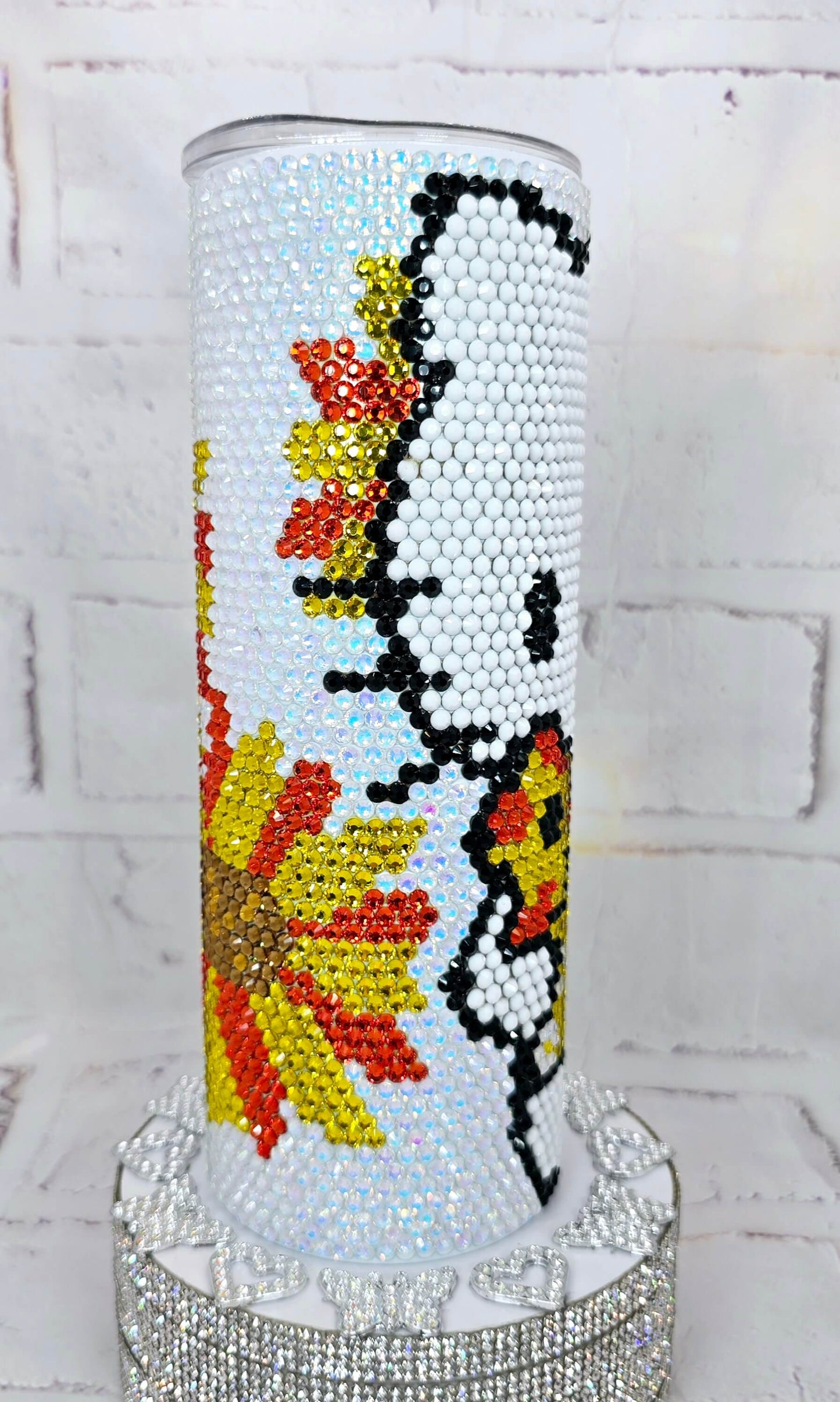 1100 HK Sunflower 20oz Rhinestone Tumbler