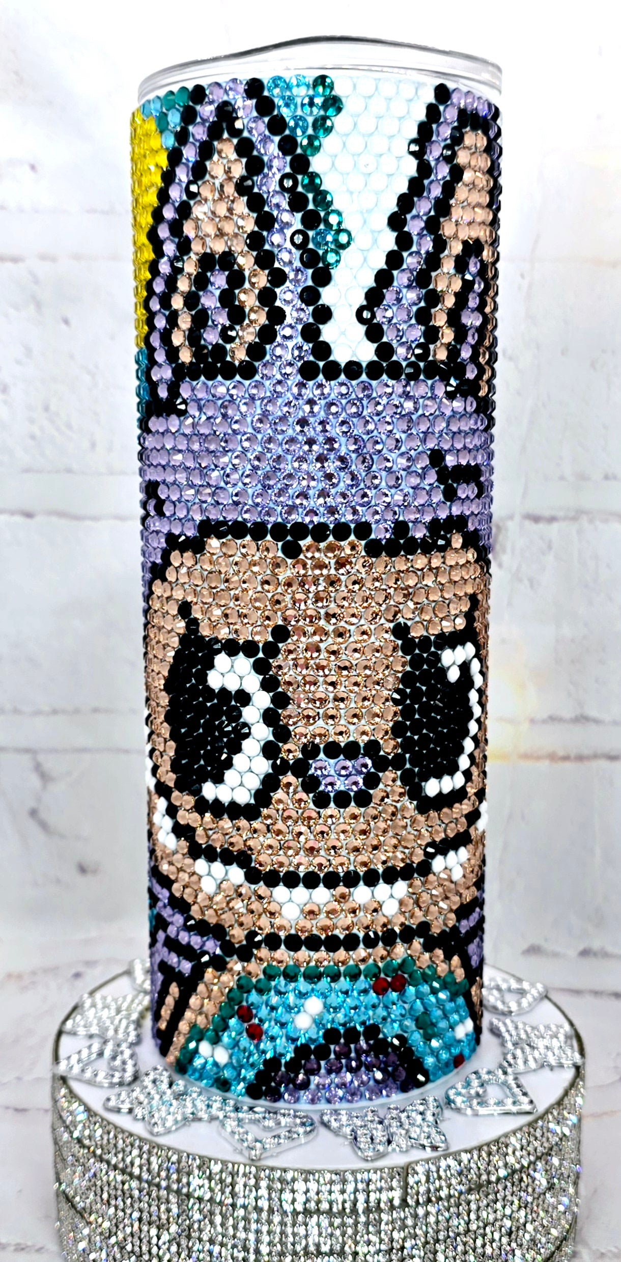 1102 Little Monster Lilac 20oz Rhinestone Tumbler