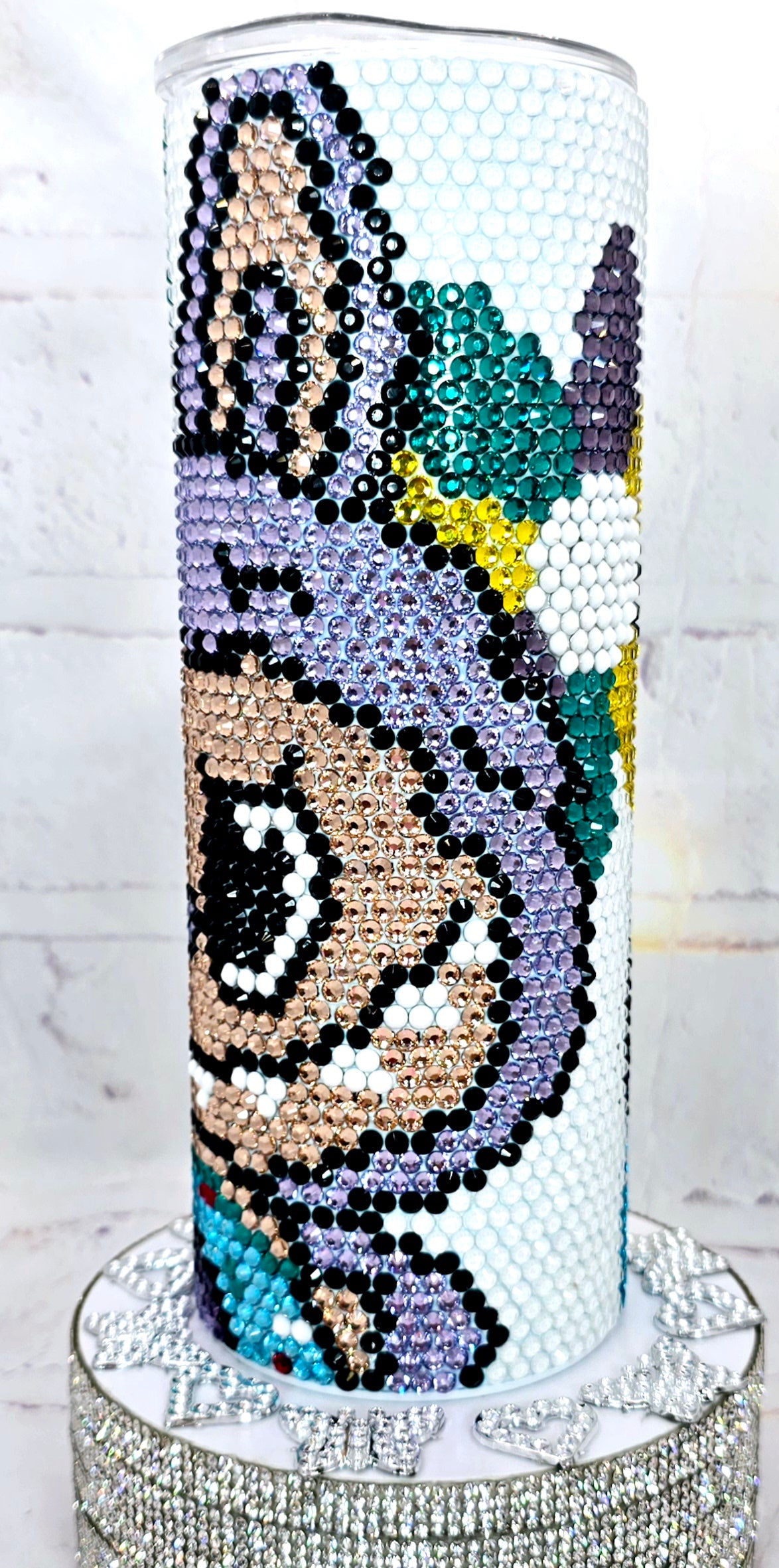 1102 Little Monster Lilac 20oz Rhinestone Tumbler