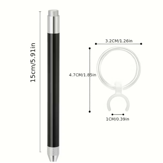 Rhinestone Wax Pen with Magnifying Glass Attachment