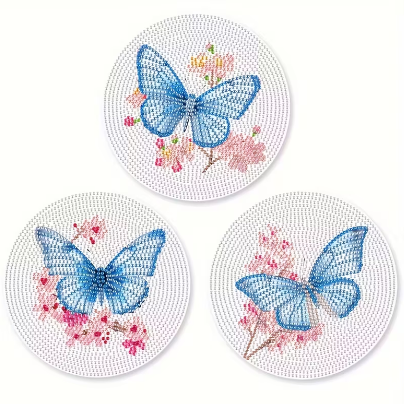 Place Mat Kit Set Of 3 Butterfly's
