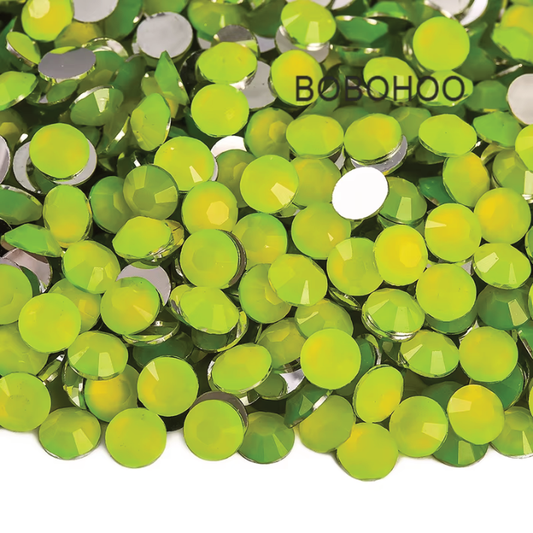Glass Rhinestones Flat Back Non Hotfix SS16 Colour P104 Citrine Neon, 4 Pack Sizes Available