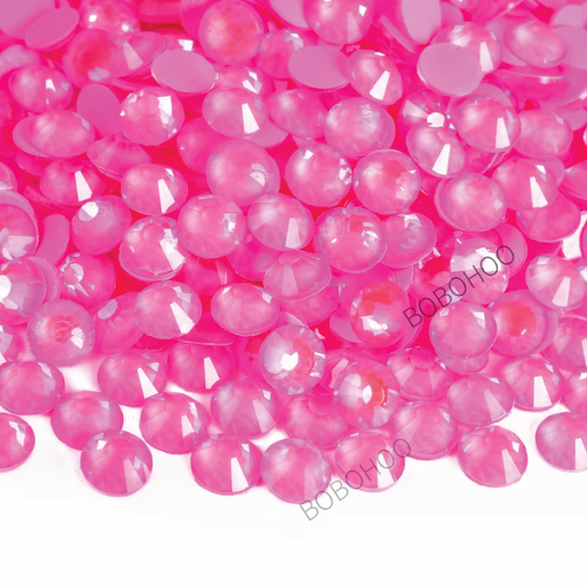 Glass Rhinestones Flat Back Non Hotfix SS16 Colour P107 Lt Pink Luminous, 4 Pack Sizes Available