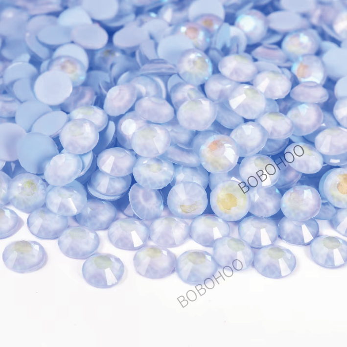 Glass Rhinestones Flat Back Non Hotfix SS16 Colour P109 Lt Sapphire Luminous, 4 Pack Sizes Available