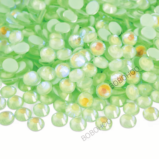 Glass Rhinestones Flat Back Non Hotfix SS16 Colour P111 Lt Peridot Luminous, 4 Pack Sizes Available