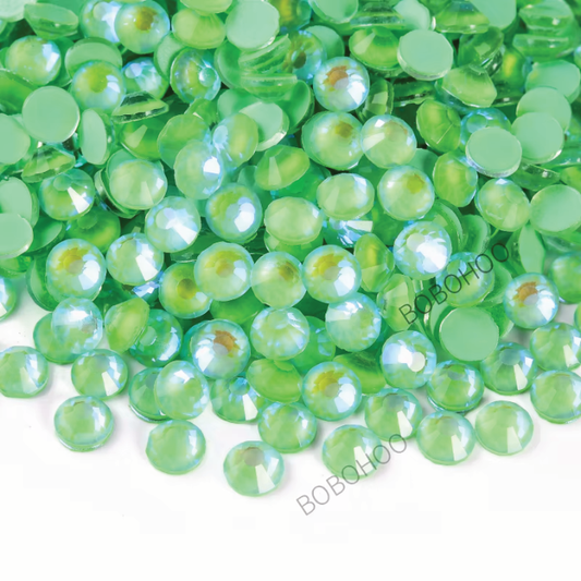 Glass Rhinestones Flat Back Non Hotfix SS16 Colour P112 Emerald Luminous, 4 Pack Sizes Available (Copy)