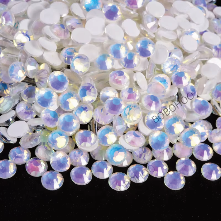 Glass Rhinestones Flat Back Non Hotfix SS16 Colour P113 Crystal Luminous Opal, 4 Pack Sizes Available