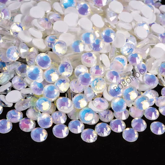 Glass Rhinestones Flat Back Non Hotfix SS16 Colour P113 Crystal Luminous Opal, 4 Pack Sizes Available