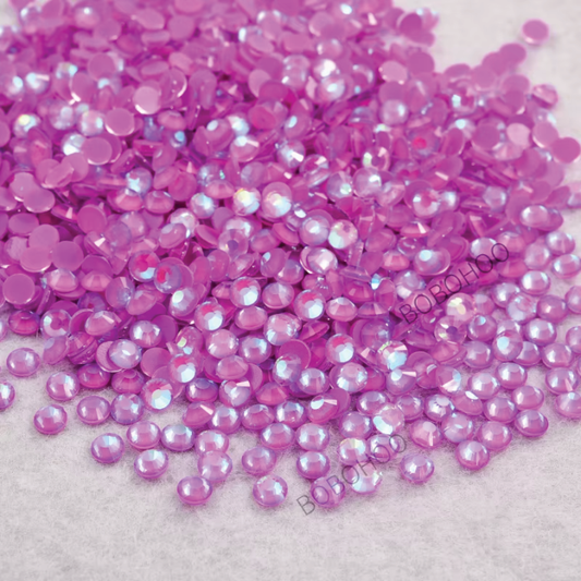 Glass Rhinestones Flat Back Non Hotfix SS16 Colour P133 Dk Amethyst Luminous, 4 Pack Sizes Available