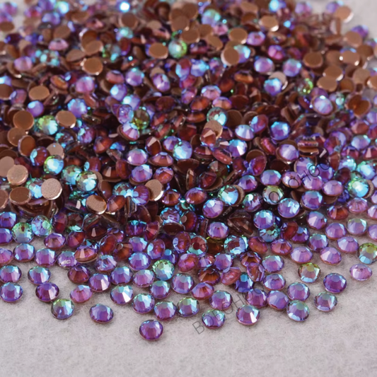 Glass Rhinestones Flat Back Non Hotfix SS16 Colour P134 Coffee Luminous, 4 Pack Sizes Available