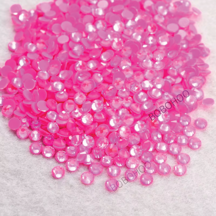 Glass Rhinestones Flat Back Non Hotfix SS16 Colour P135 Rose Luminous, 4 Pack Sizes Available