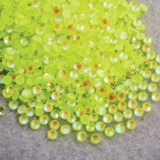 Glass Rhinestones Flat Back Non Hotfix SS16 Colour P136 Citrine Luminous, 4 Pack Sizes Available
