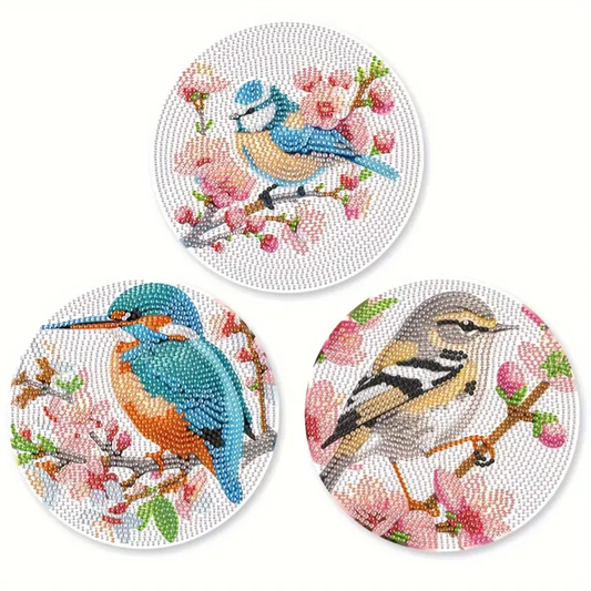 Set 10 Place Mat Kit 3 Cute Bird Designs