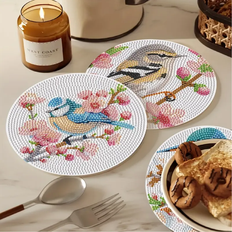 Set 10 Place Mat Kit 3 Cute Bird Designs