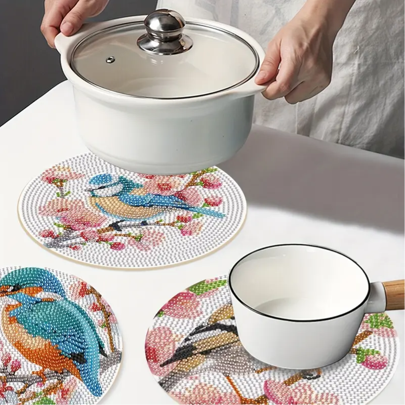 Set 10 Place Mat Kit 3 Cute Bird Designs