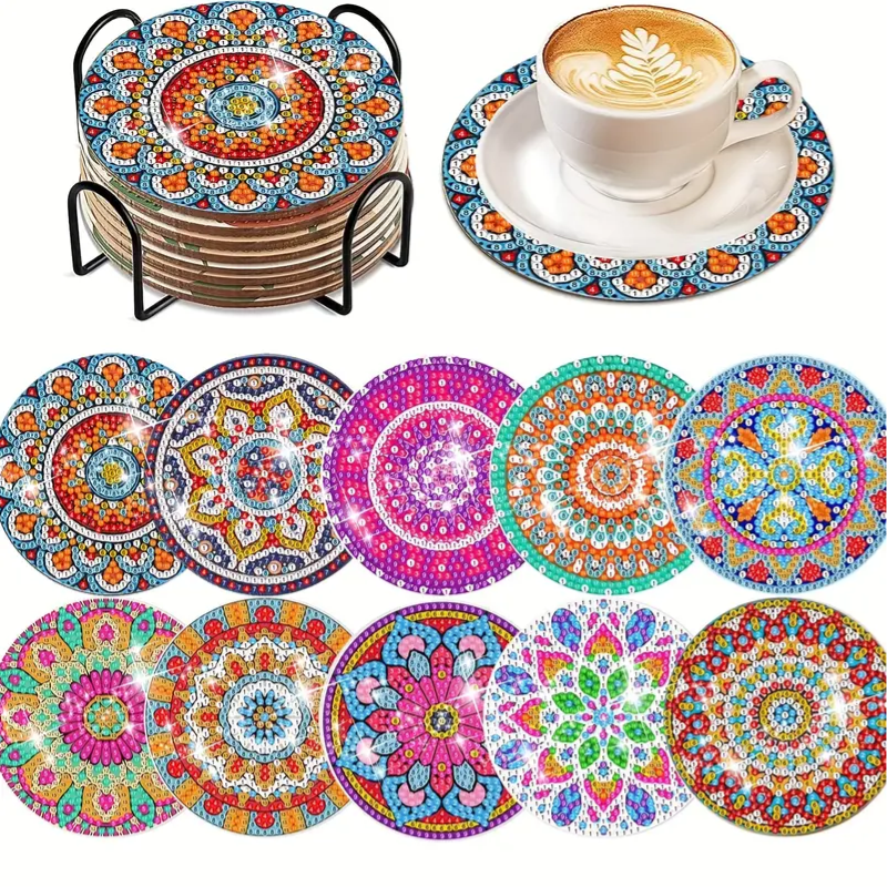 Cup Coaster Kit 10 Designs Set