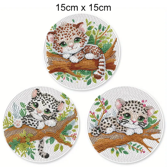 Set 8 Place Mat Kit 3 Cute Animal Design