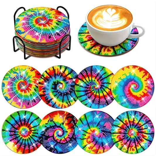 Cup Coaster Kit 8 Coasters Swirls