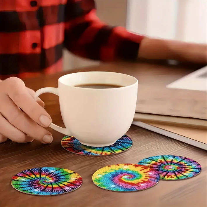 Cup Coaster Kit 8 Coasters Swirls