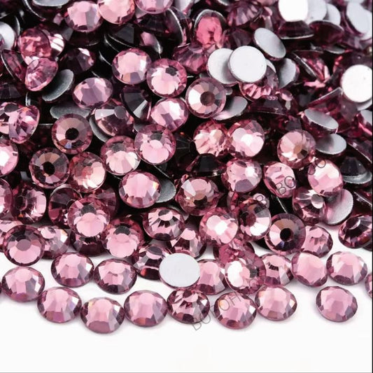Glass Rhinestones Flat Back Non Hotfix SS16 Colour Lt Amethyst P4, 4 Pack Sizes Available