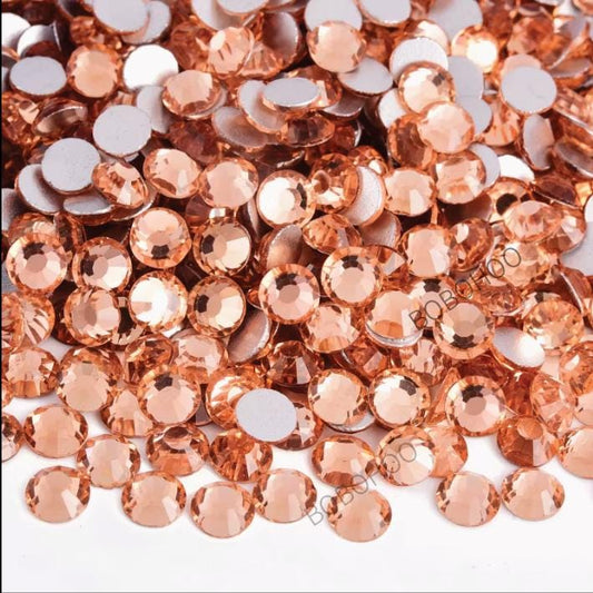 Glass Rhinestones Flat Back Non Hotfix SS16 Colour P23 Champagne, 4 Pack Sizes Available